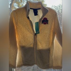Ohio State Cozy Cream Teddy Jacket